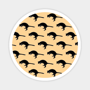 Cute Black Cats Pattern Magnet